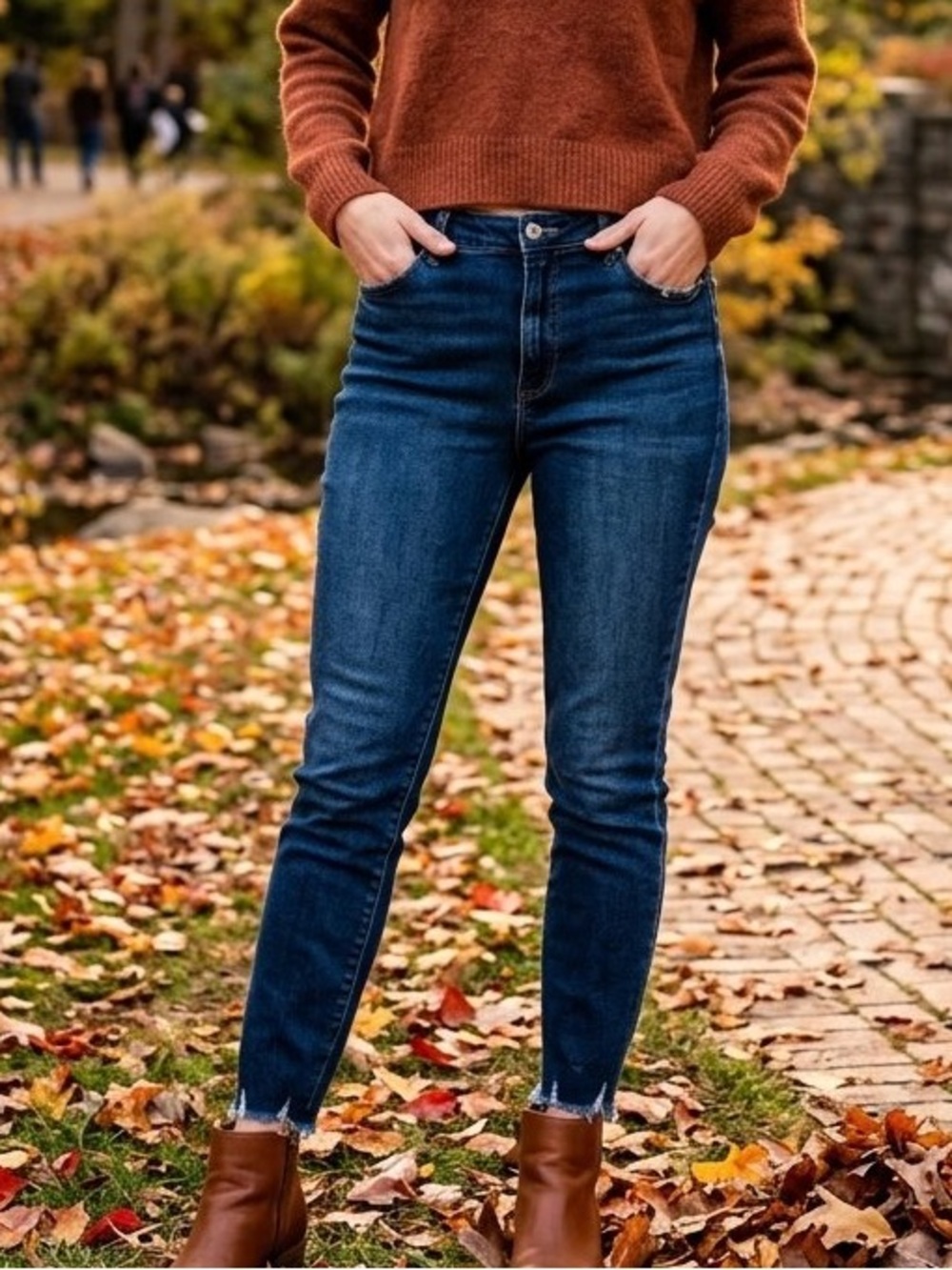 KanCan 16 W Dark Blue High-Rise Skinny Jeans